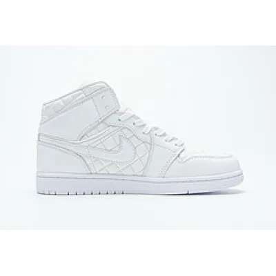 Bstsneaker- Air Jordan 1 Mid Quilted White (W) DB6078-100   02