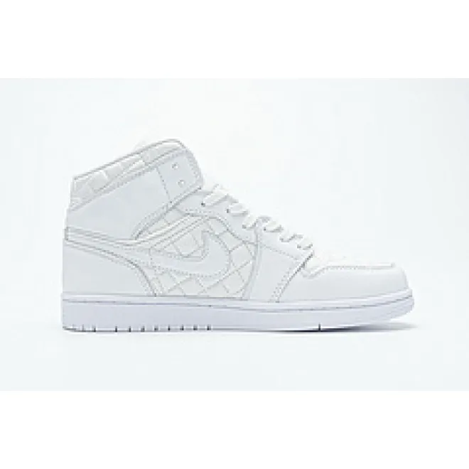 Bstsneaker- Air Jordan 1 Mid Quilted White (W) DB6078-100  