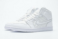 Bstsneaker- Air Jordan 1 Mid Quilted White (W) DB6078-100  