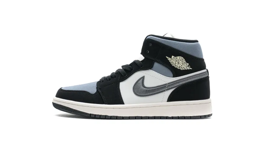 Bstsneaker- Air Jordan 1 Mid Satin Grey Toe 852542-011 