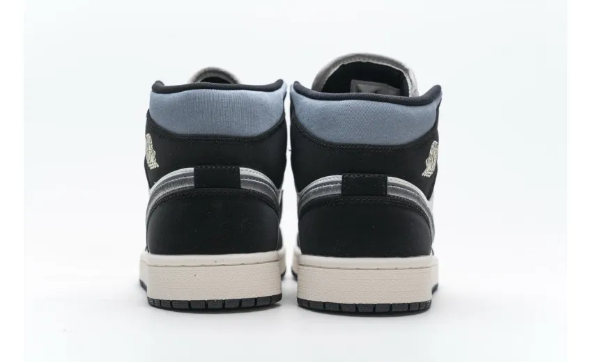 Bstsneaker- Air Jordan 1 Mid Satin Grey Toe 852542-011 