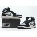 Bstsneaker- Air Jordan 1 Mid Satin Grey Toe 852542-011 