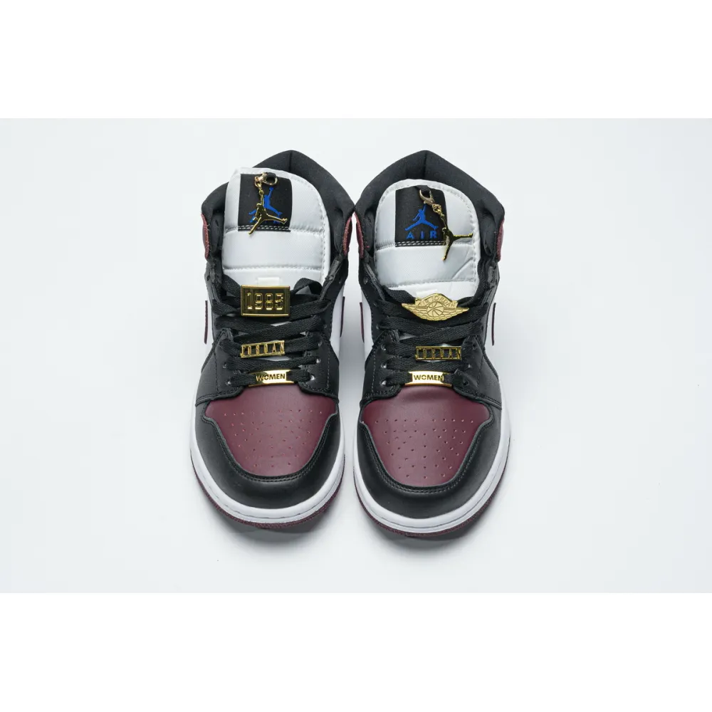 Bstsneaker- Air Jordan 1 Mid SE Black Dark Beetroot (W) CZ4385-016  