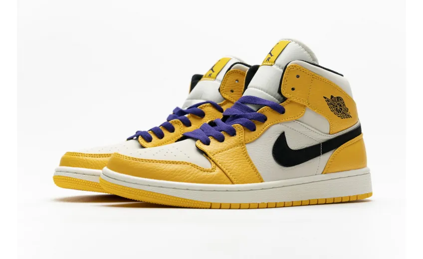 Bstsneaker- Air Jordan 1 Mid SE Lakers 852542-700 