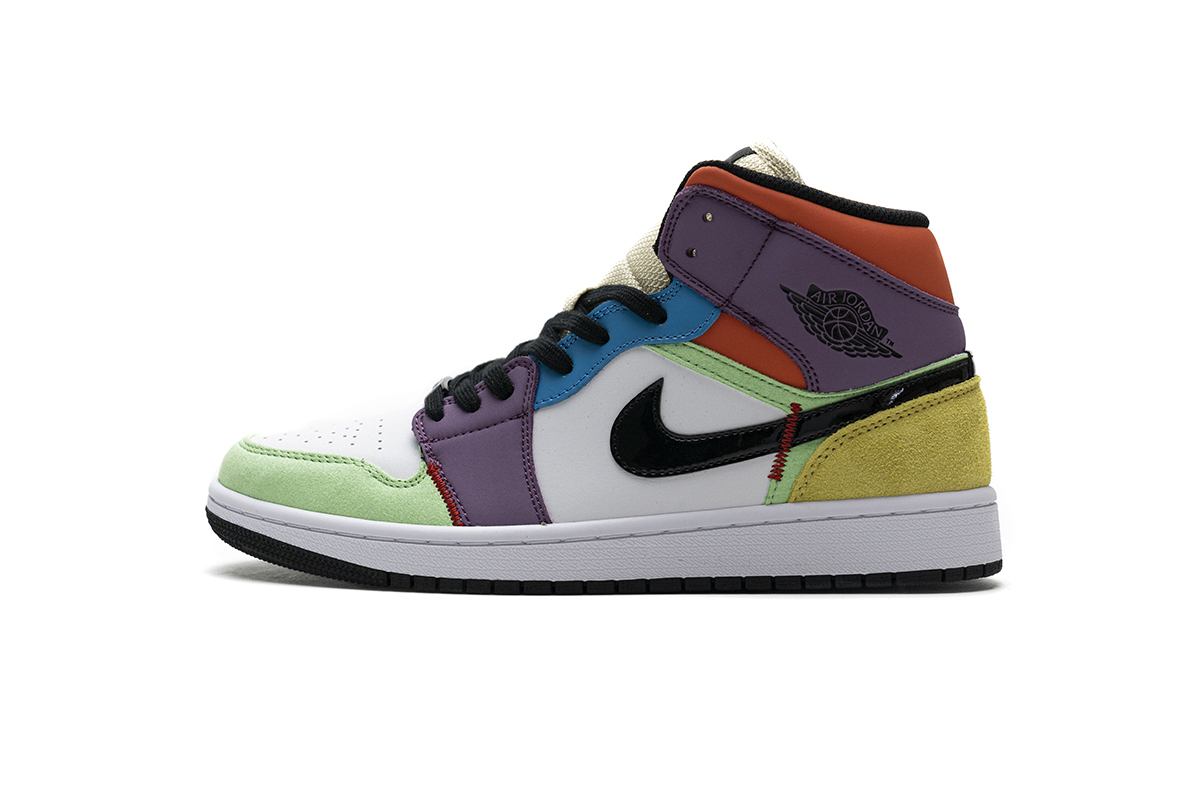 Bstsneaker- Air Jordan 1 Mid SE Multi-Color (W) CW1140-100 