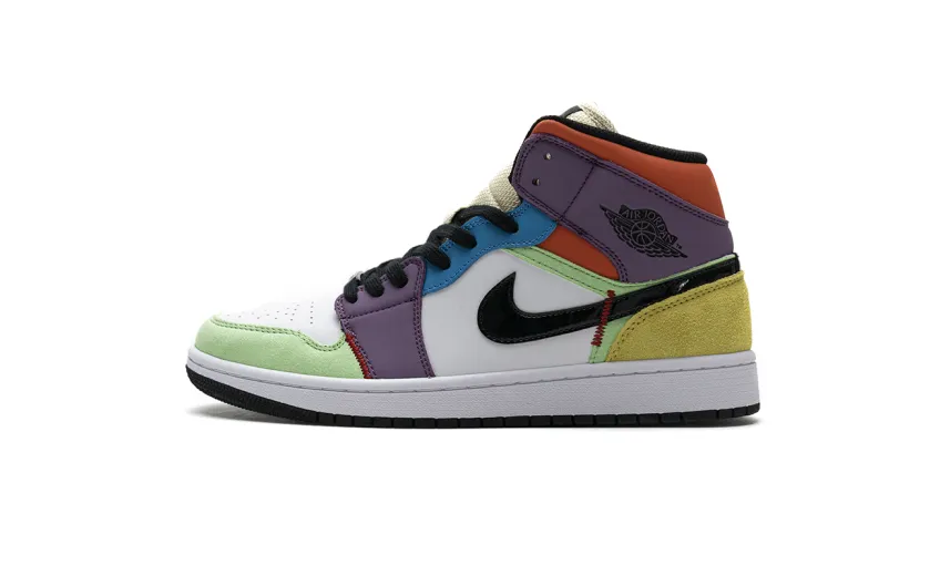 Bstsneaker- Air Jordan 1 Mid SE Multi-Color (W) CW1140-100 