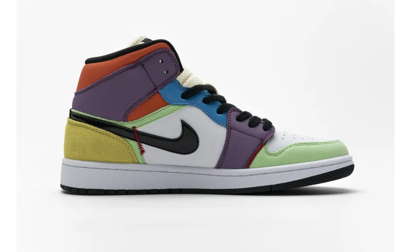 Bstsneaker- Air Jordan 1 Mid SE Multi-Color (W) CW1140-100 