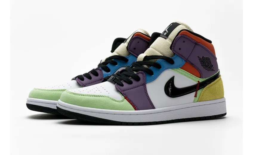Bstsneaker- Air Jordan 1 Mid SE Multi-Color (W) CW1140-100 