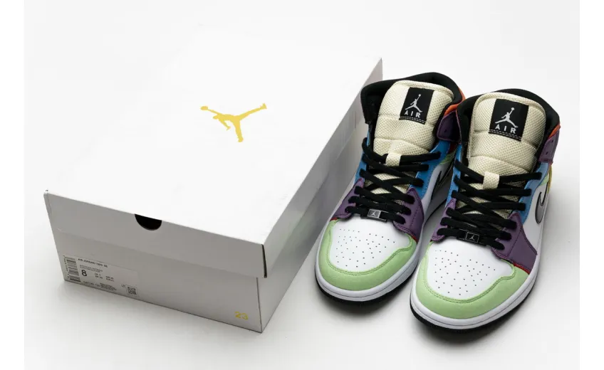 Bstsneaker- Air Jordan 1 Mid SE Multi-Color (W) CW1140-100 