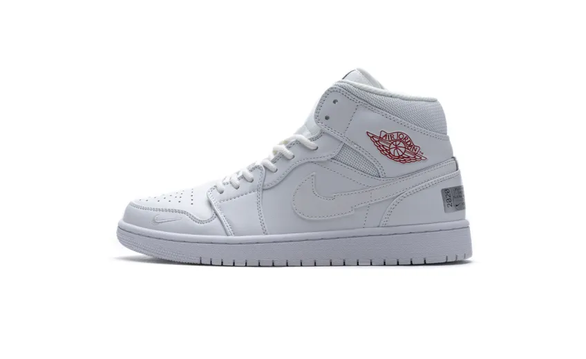 Bstsneaker- Air Jordan 1 Mid SE Nike Swoosh On Tour (2020) CW7589-100 