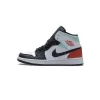Bstsneaker- Air Jordan 1 Mid SE White Black Red Spruce (GS) BQ6931-100 