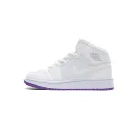 Bstsneaker- Air Jordan 1 Mid SE White Fuchsia Blast 555112-100 