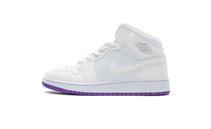 Bstsneaker- Air Jordan 1 Mid SE White Fuchsia Blast 555112-100 