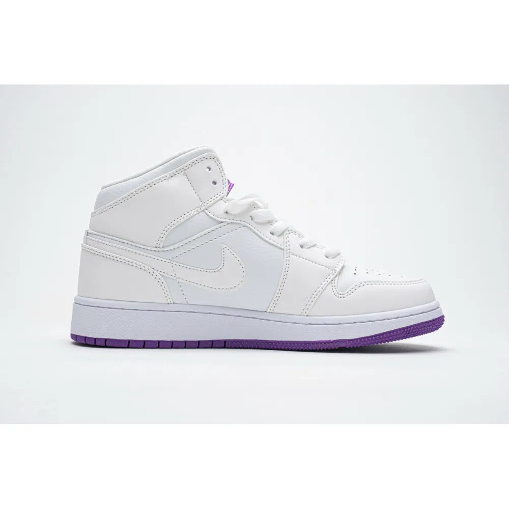 Bstsneaker- Air Jordan 1 Mid SE White Fuchsia Blast 555112-100 