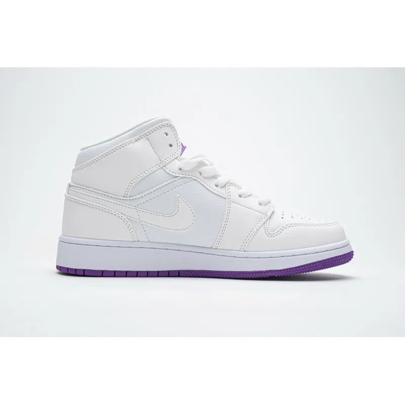 Bstsneaker- Air Jordan 1 Mid SE White Fuchsia Blast 555112-100 