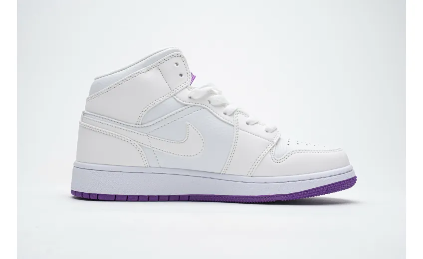 Bstsneaker- Air Jordan 1 Mid SE White Fuchsia Blast 555112-100 
