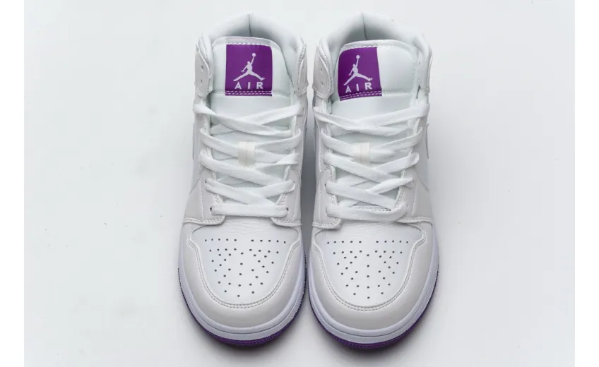 Bstsneaker- Air Jordan 1 Mid SE White Fuchsia Blast 555112-100 