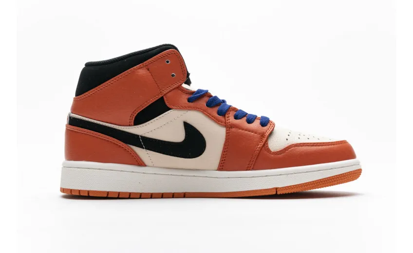Bstsneaker- Air Jordan 1 Mid Team Orange Black 852542-800 