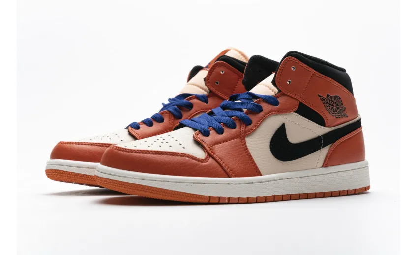 Bstsneaker- Air Jordan 1 Mid Team Orange Black 852542-800 