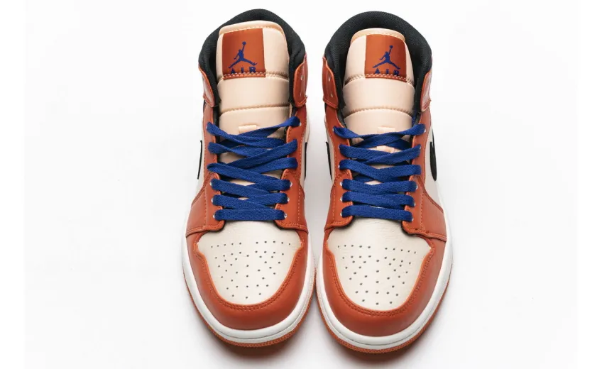 Bstsneaker- Air Jordan 1 Mid Team Orange Black 852542-800 