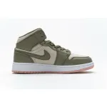 Bstsneaker- Air Jordan 1 Mid Trooper Bleached Coral (GS) 555112-225 