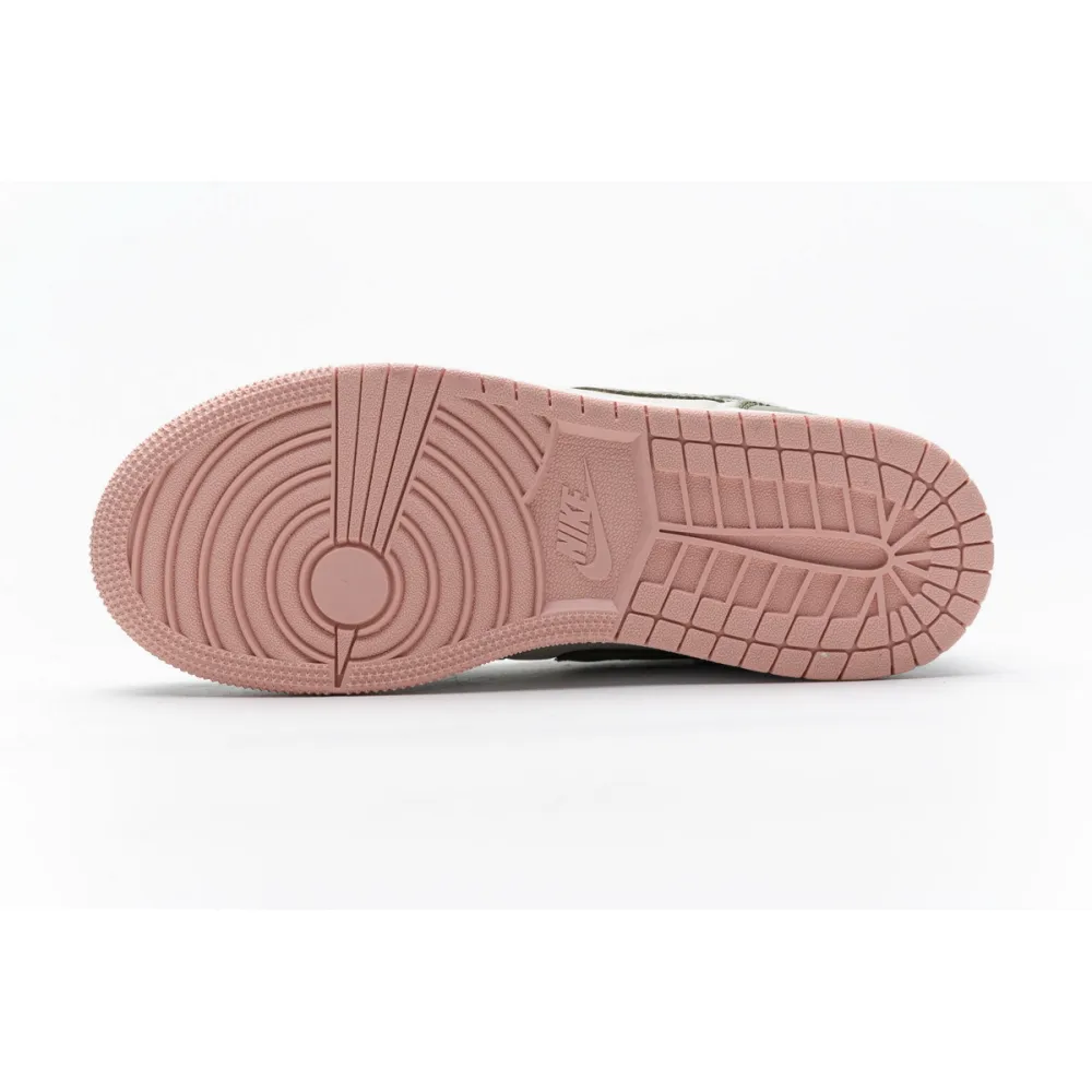Bstsneaker- Air Jordan 1 Mid Trooper Bleached Coral (GS) 555112-225 