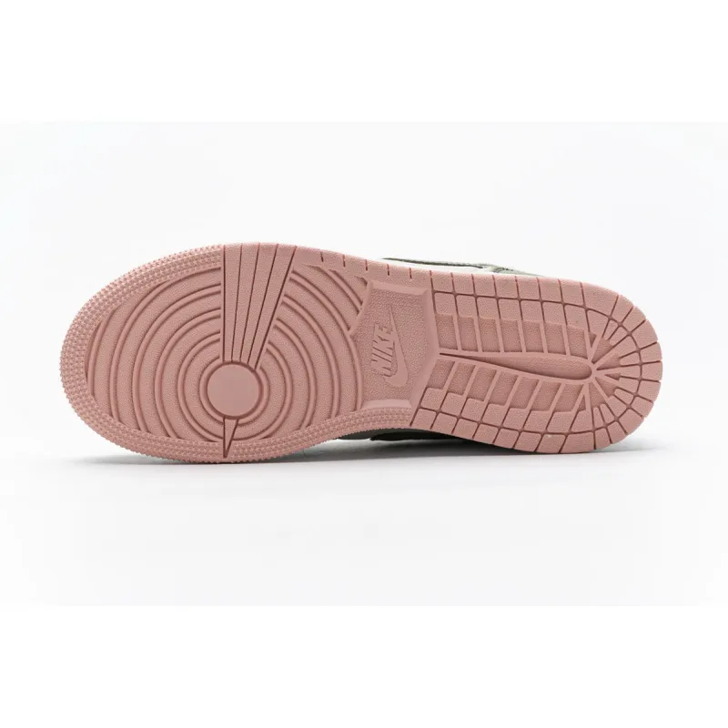Bstsneaker- Air Jordan 1 Mid Trooper Bleached Coral (GS) 555112-225 