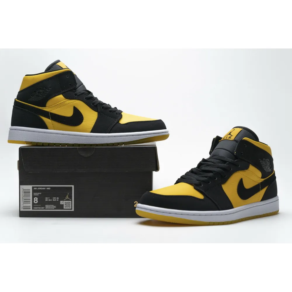 Bstsneaker- Air Jordan 1 Mid University Gold CD6759-007 