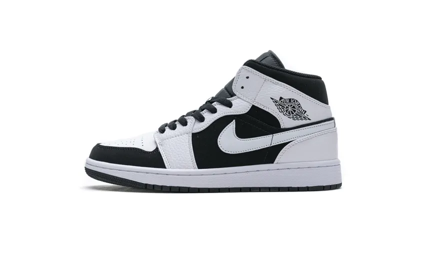 Bstsneaker- Air Jordan 1 Mid White Black 554724-113 