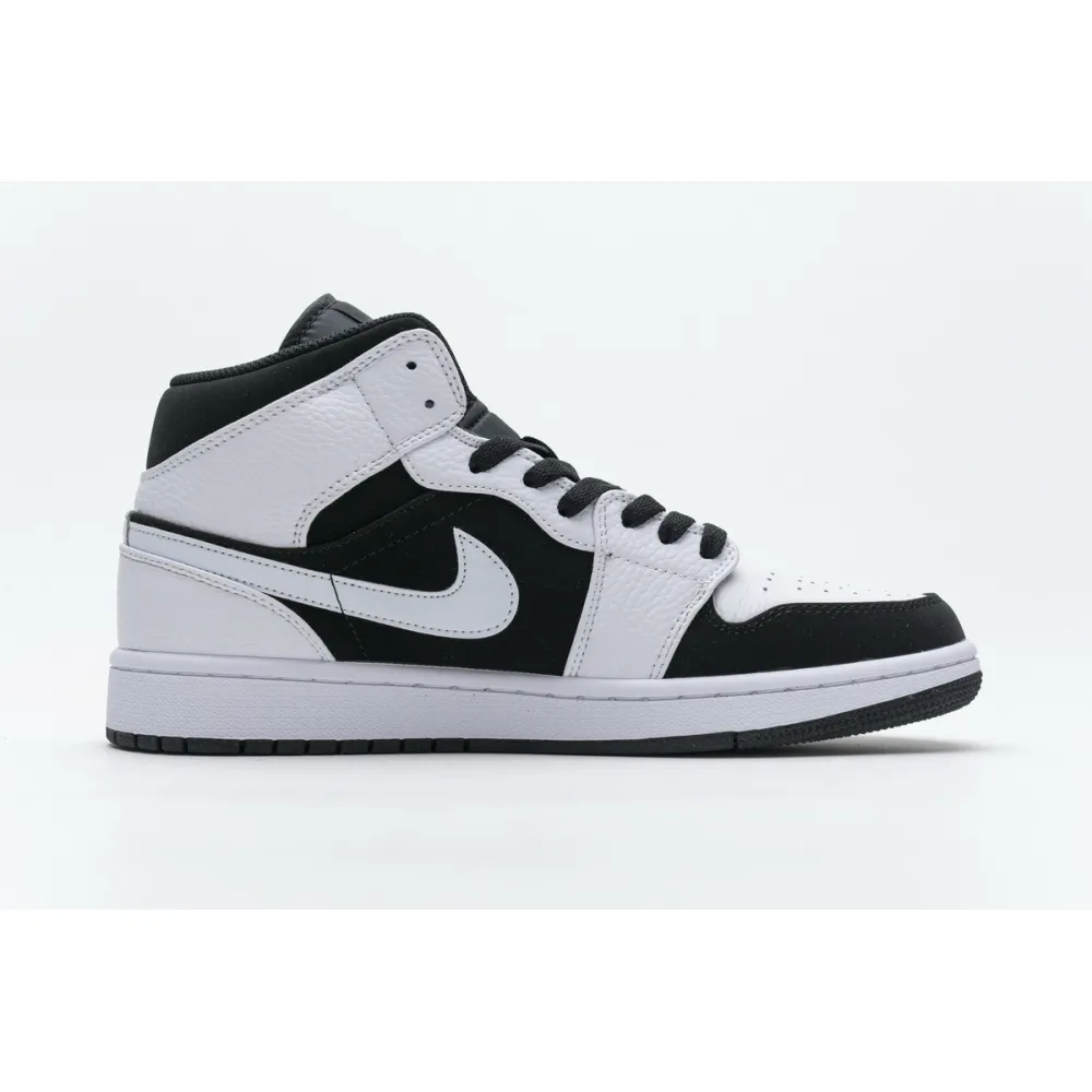 Bstsneaker- Air Jordan 1 Mid White Black 554724-113 