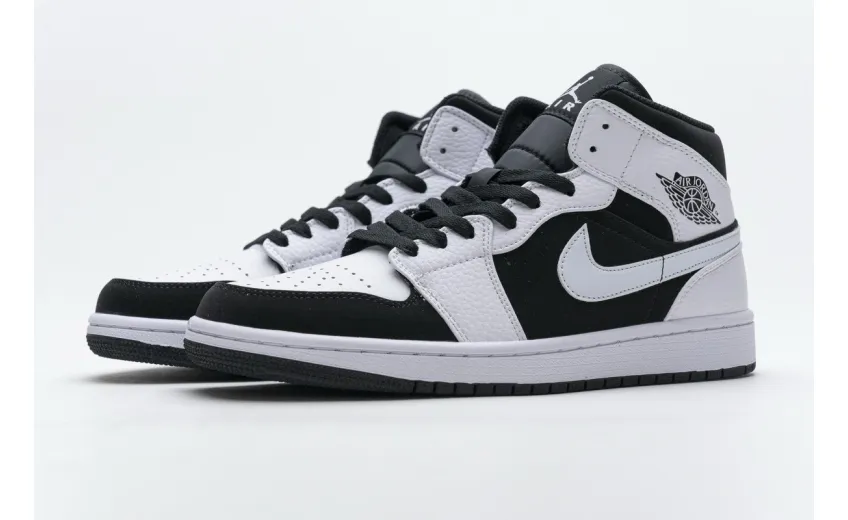 Bstsneaker- Air Jordan 1 Mid White Black 554724-113 