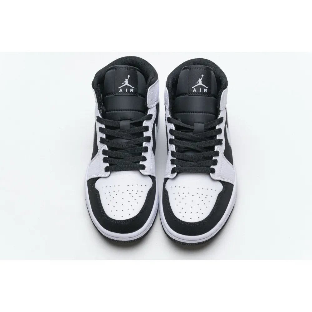 Bstsneaker- Air Jordan 1 Mid White Black 554724-113 