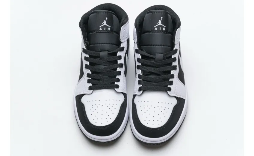 Bstsneaker- Air Jordan 1 Mid White Black 554724-113 