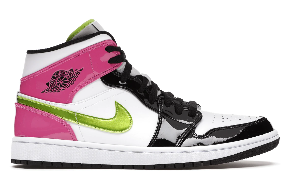 Bstsneaker- Air Jordan 1 Mid White Black Cyber Pink CZ9834-100 