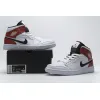 Bstsneaker- Air Jordan 1 Mid White Black Gym Red 554724-116  
