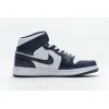 Bstsneaker- Air Jordan 1 Mid White Metallic Gold Obsidian 554724-174 