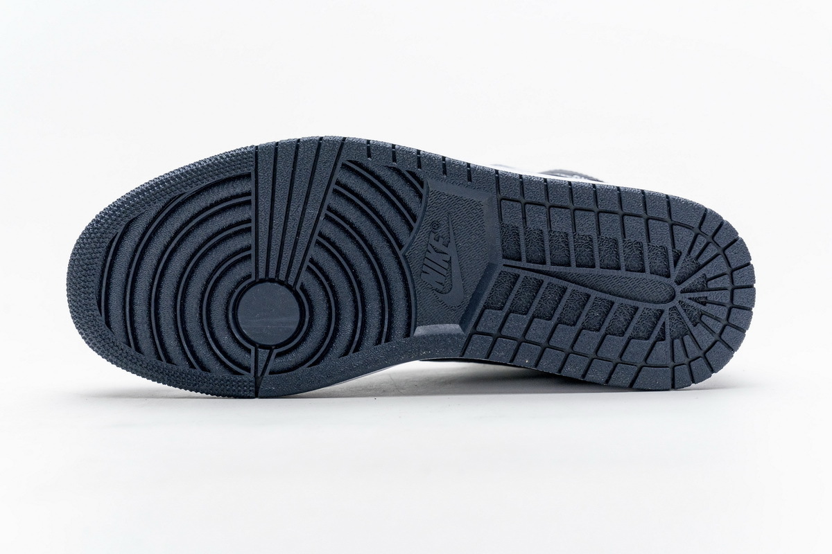 Bstsneaker- Air Jordan 1 Mid White Metallic Gold Obsidian 554724-174 