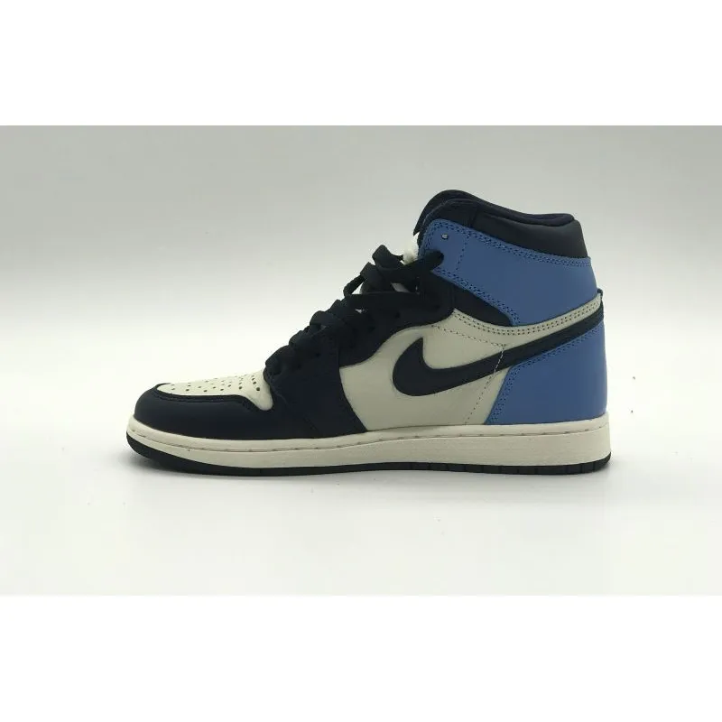  Air Jordan 1 Retro High Obsidian UNC 555088-140 