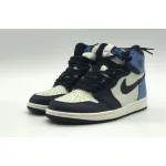  Air Jordan 1 Retro High Obsidian UNC 555088-140 
