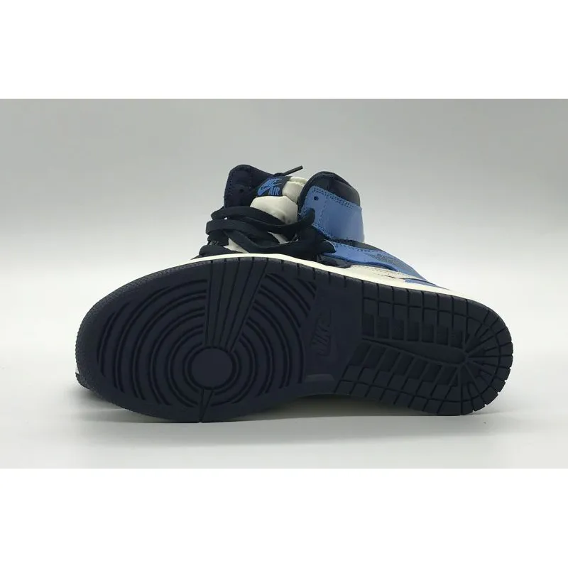  Air Jordan 1 Retro High Obsidian UNC 555088-140 