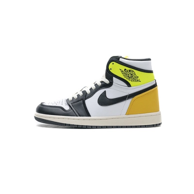 Bstsneaker-Air Jordan 1 Retro High White Black Volt University Gold 555088-118 01