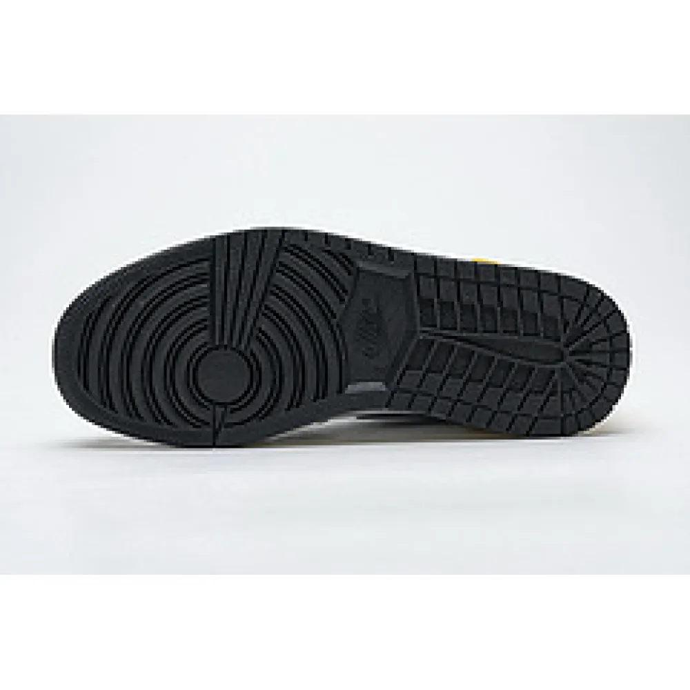 Bstsneaker-Air Jordan 1 Retro High White Black Volt University Gold 555088-118