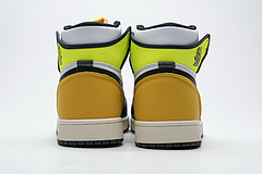 Bstsneaker-Air Jordan 1 Retro High White Black Volt University Gold 555088-118