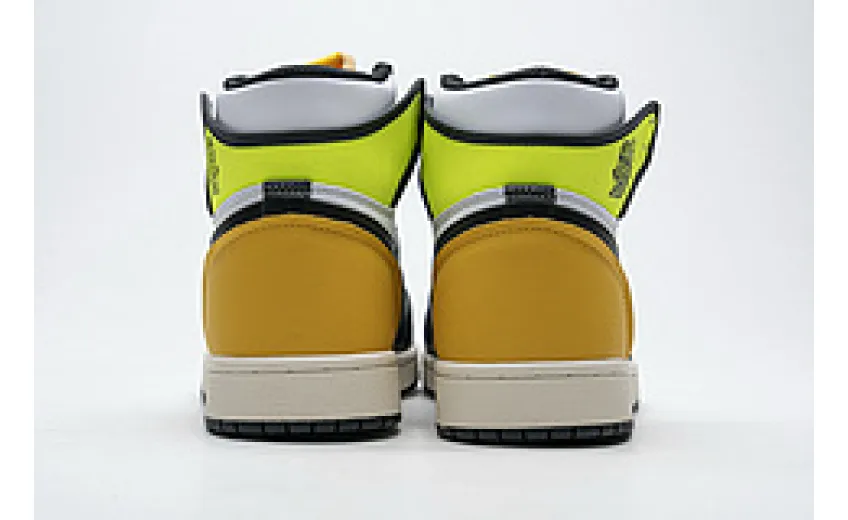 Bstsneaker-Air Jordan 1 Retro High White Black Volt University Gold 555088-118