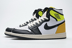 Bstsneaker-Air Jordan 1 Retro High White Black Volt University Gold 555088-118