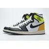 Bstsneaker-Air Jordan 1 Retro High White Black Volt University Gold 555088-118