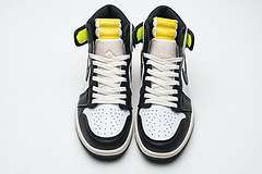Bstsneaker-Air Jordan 1 Retro High White Black Volt University Gold 555088-118