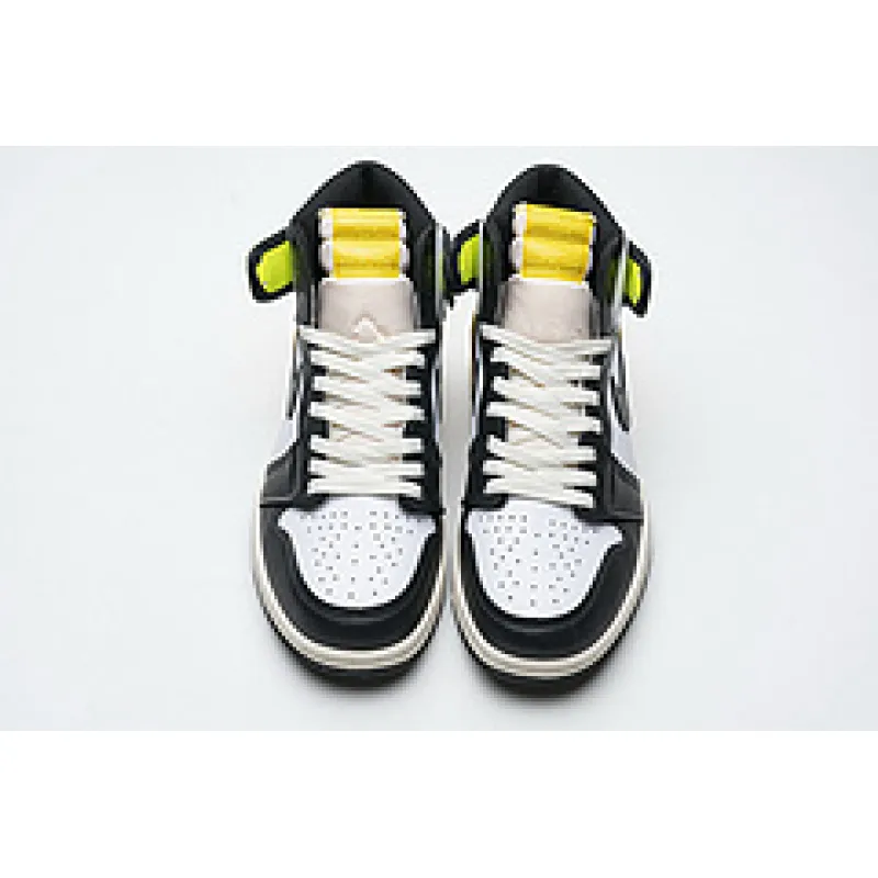 Bstsneaker-Air Jordan 1 Retro High White Black Volt University Gold 555088-118