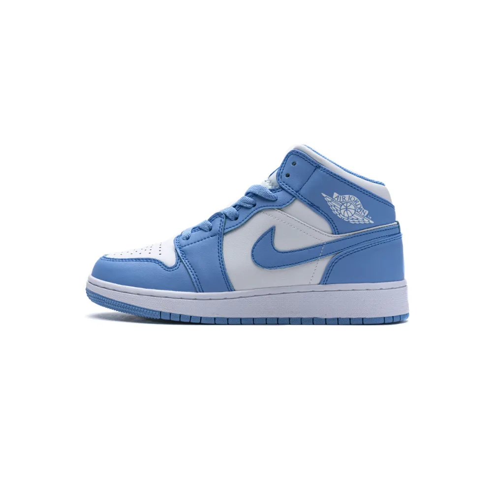 Bstsneaker- Air Jordan 1 Retro Mid UNC 554724-106 