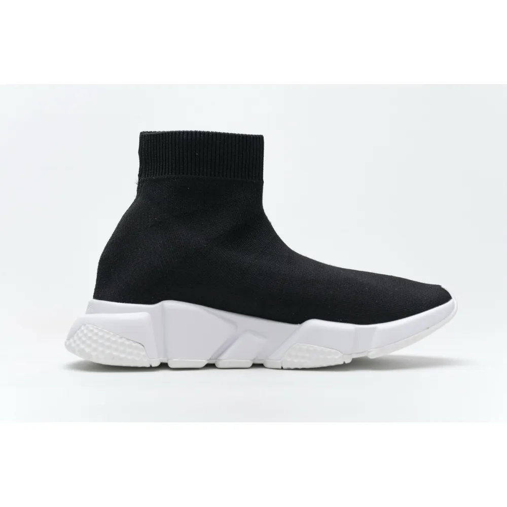 Bstsneaker- Balenciaga Stretch Mesh High Top Sneaker Black White 